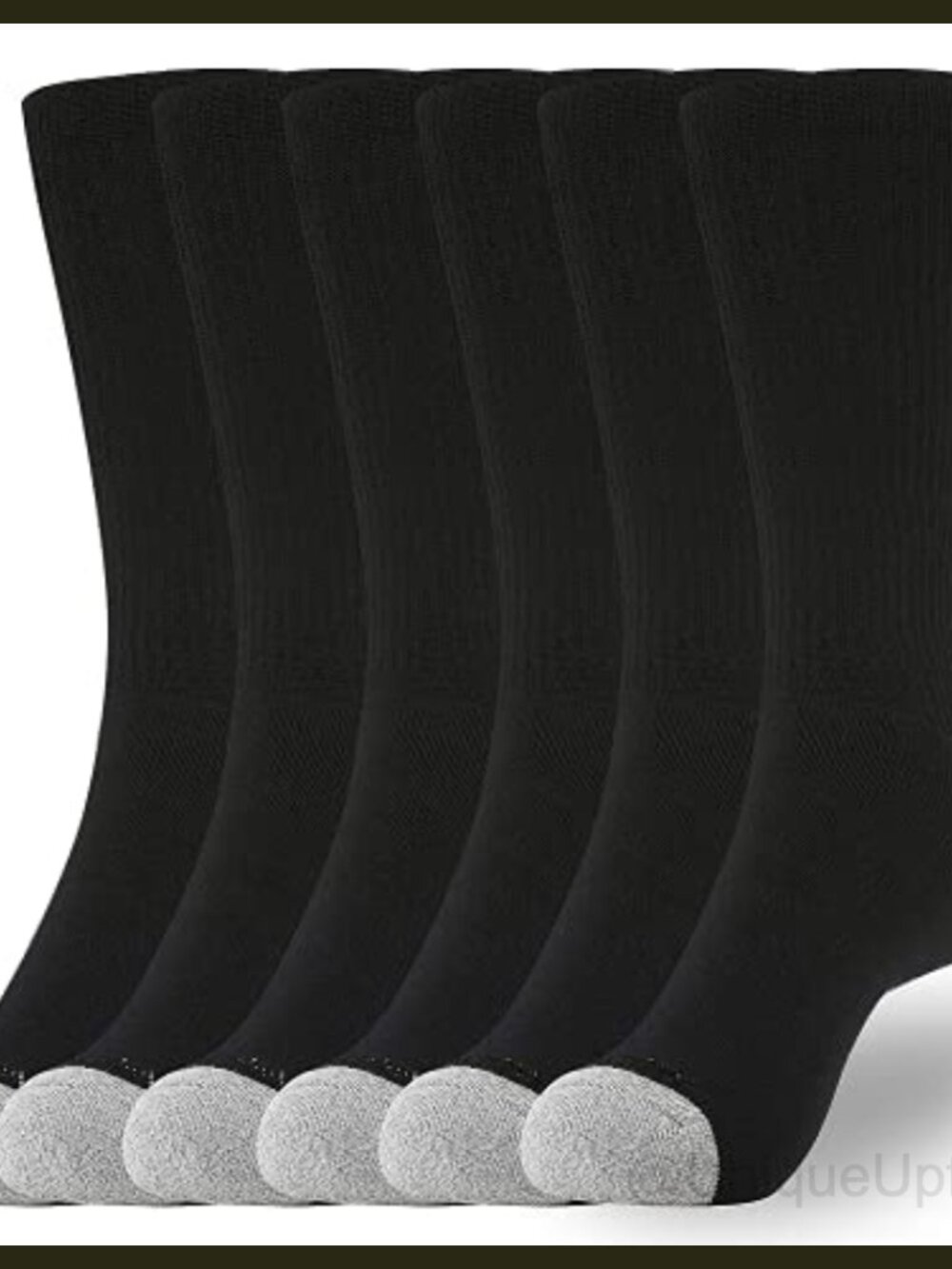 Men's Cushioned Cotton Crew Socks Multi-Pack Work Running Athletic